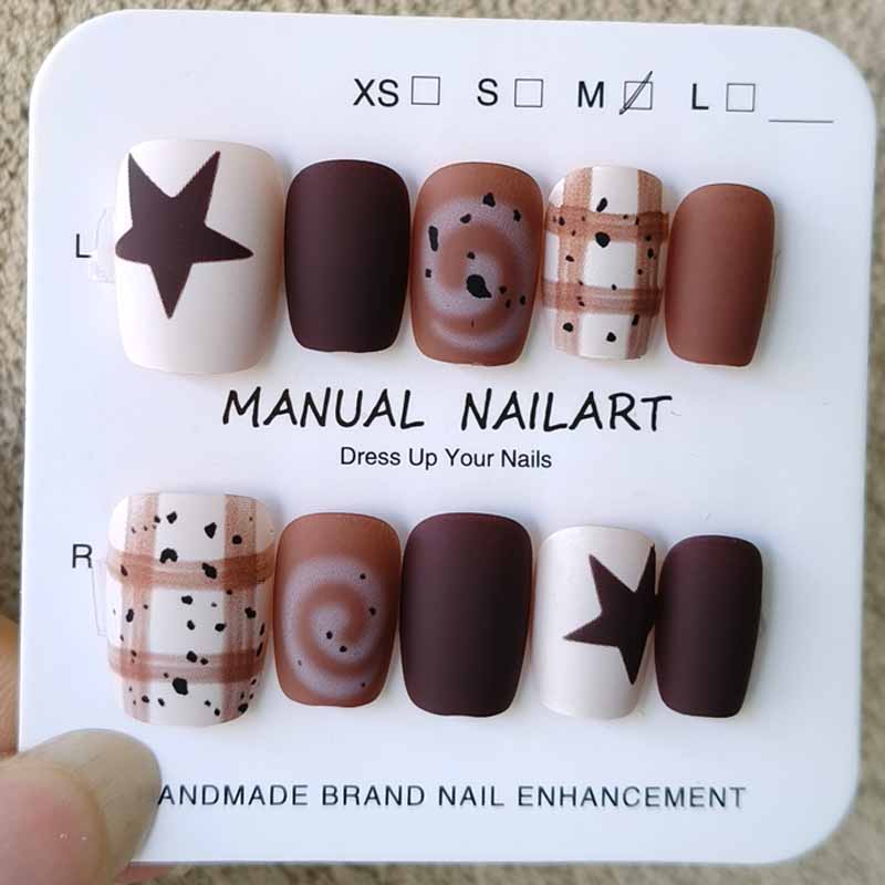 Photography Design - 10 шт., осенне-зимний дизайн ногтей Maillard